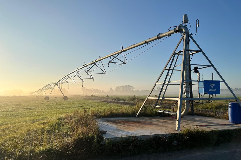 Eerste Valley pivot irrigatiesysteem geïnstalleerd bij familie Verheijen